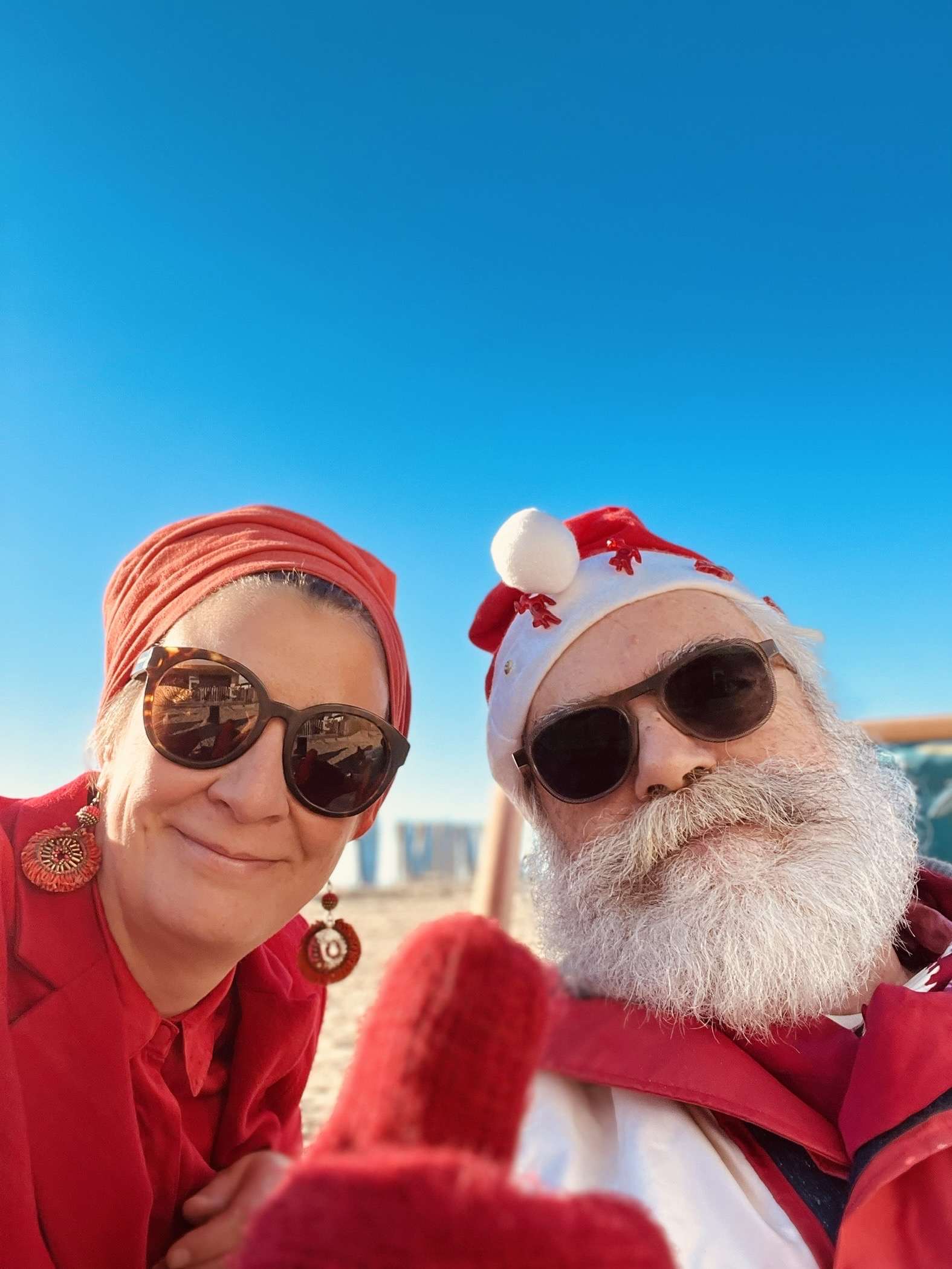 paula avec le pere noel pour un événement hors du commun